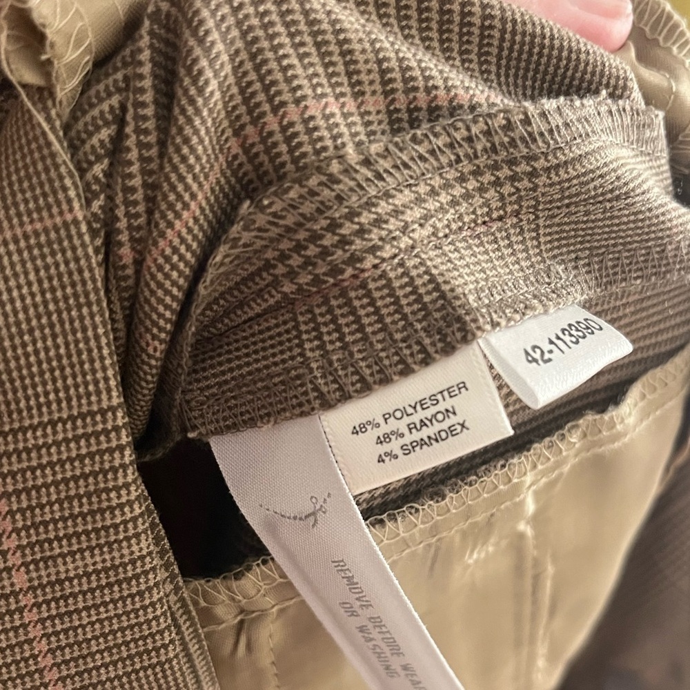 Ann Taylor Houndstooth Plaid Pants - Picture 6 of 8